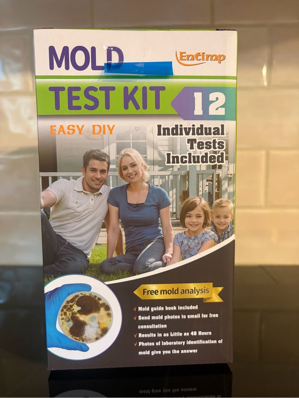 Mold Test Kit 12 -tests - DIY Home Mold Analysis